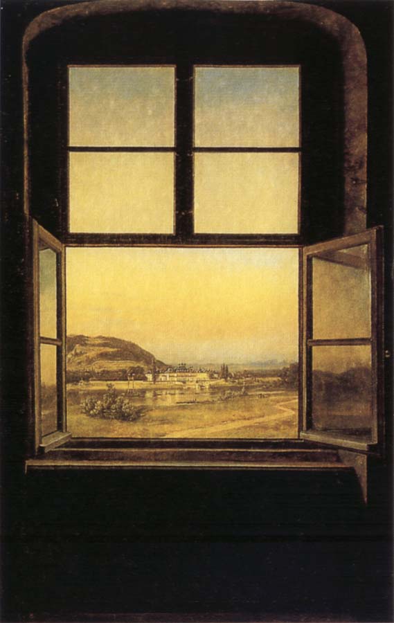 View through a Window to the Chateau of Pillnitz